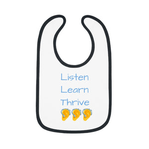 Baby Contrast Trim Jersey Bib